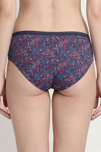 Zivame Lively Bloom Regular Rise Full Coverage Hipster Panty - Pageant Blue — thumbnail 3